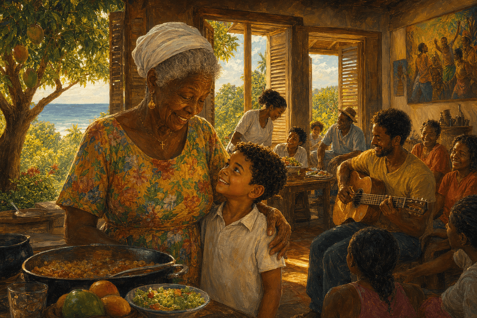 An imagining of young Javier at the side of Miss Lloyd, in the house that took anyone in.