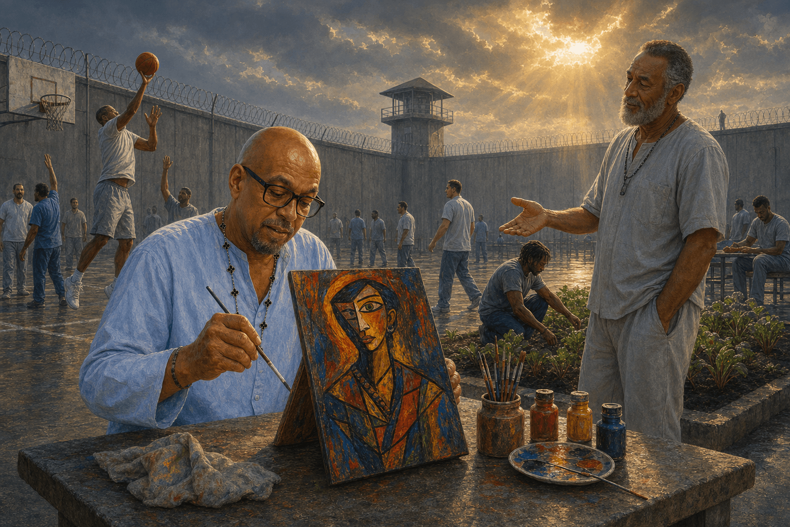 An imagining of the painter he became inside, and the mentor who taught him.